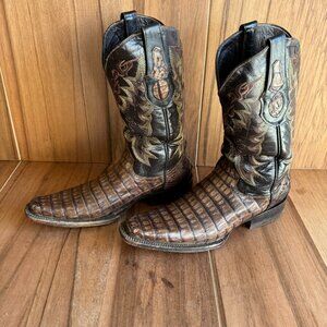 John Wayne Forever cowboy exotic leather boots size 9
